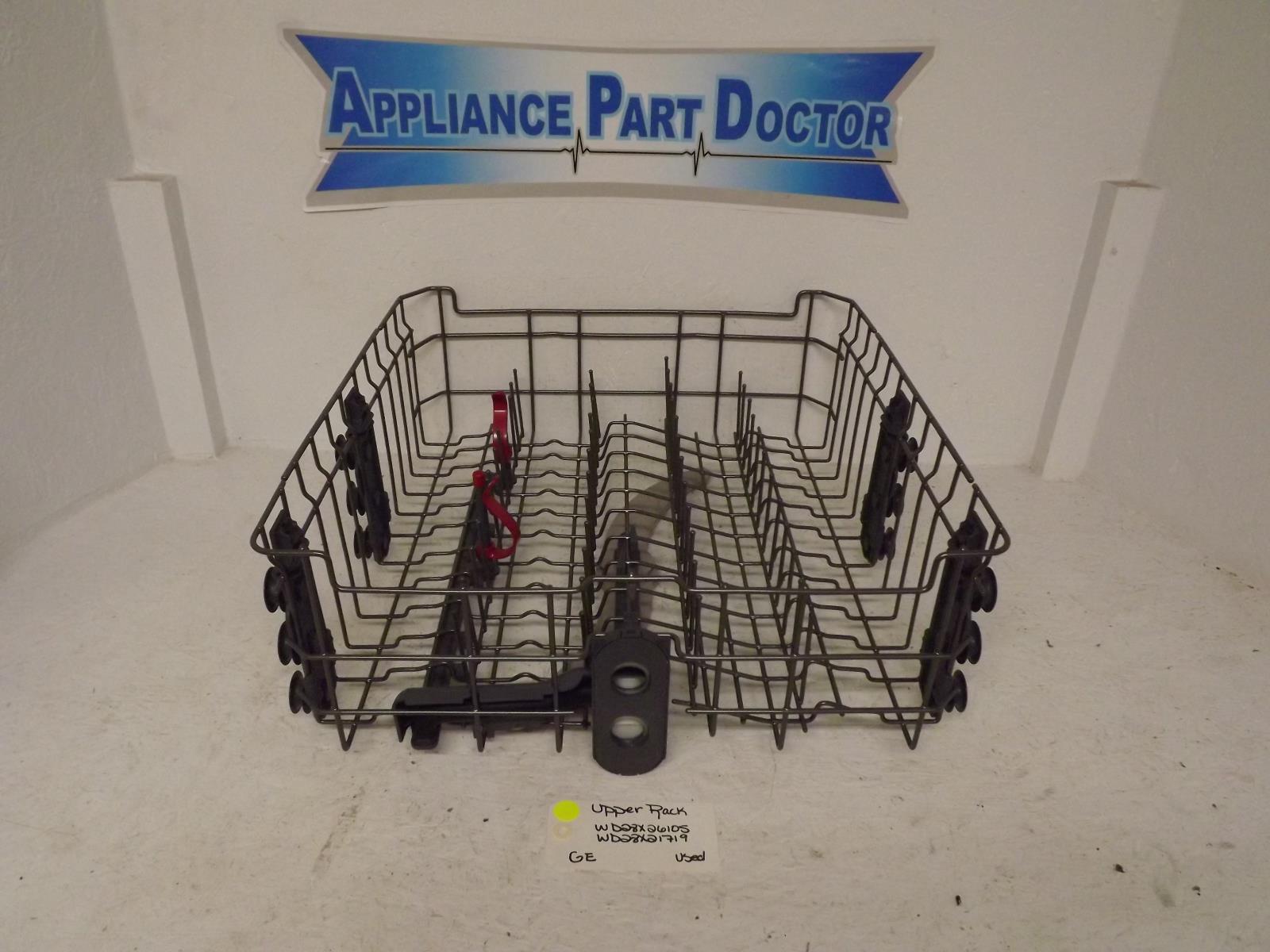 GE Dishwasher WD28X26105 WD28X21719 Upper Rack Used GE Dishwasher WD28X26105 WD28X21719 Upper Rack Used